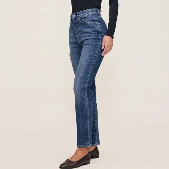 DL1961 Kristy Cigarette High-Rise Straight Jeans in Moon Lake Size 27 - Picture 3 of 10